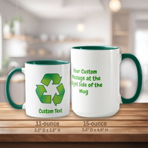 Taza Símbolo de reciclaje