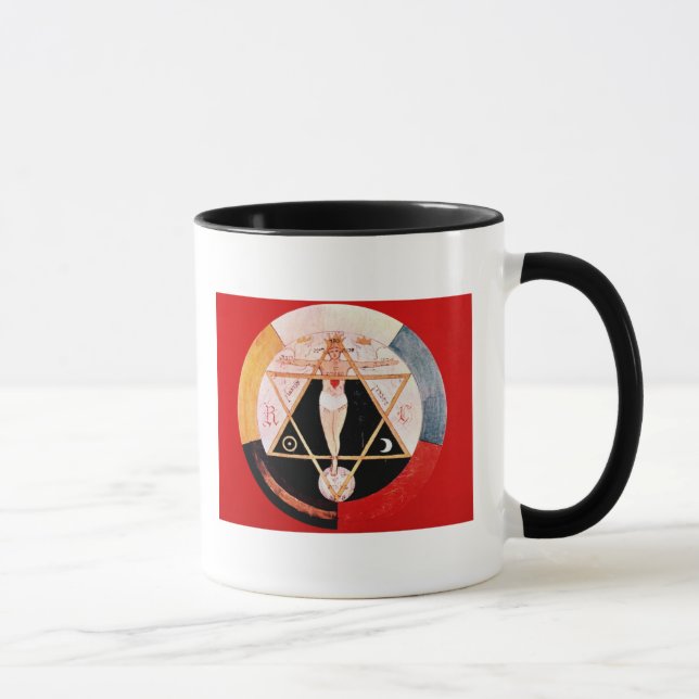 Taza Símbolo de Rosicrucian de la orden hermética (Derecha)