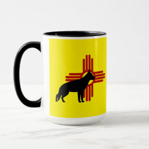 Taza Símbolo de Zia de perro del pastor GSD de Nuevo Mé