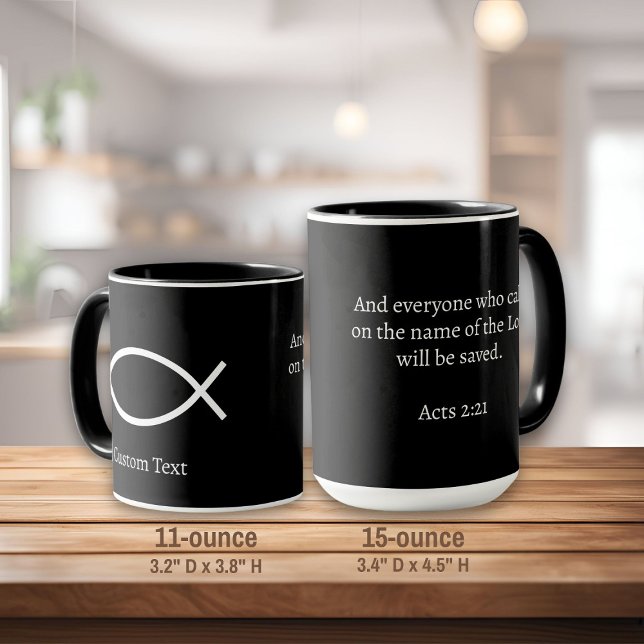 Taza Símbolo del pez de Jesús (Subido por el creador)