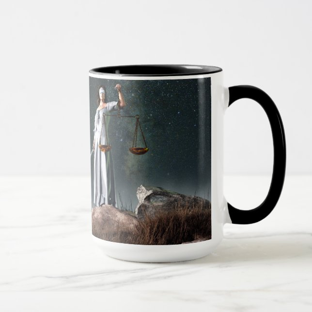 Taza Símbolo del zodiaco del libra (Derecha)