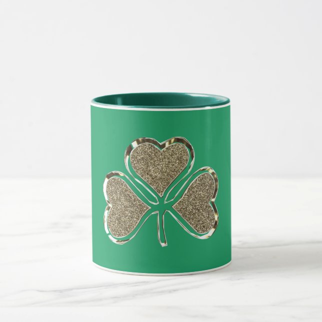 Taza Símbolo irlandés de Shamrock Clover Irlanda (Centro)