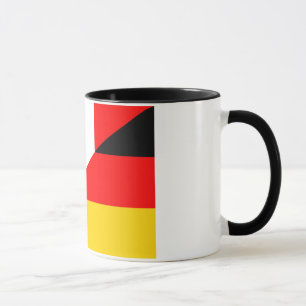 Taza símbolo medio del país de bandera de alemania