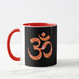 Taza Símbolo Om de tinte de naranja Espiritual