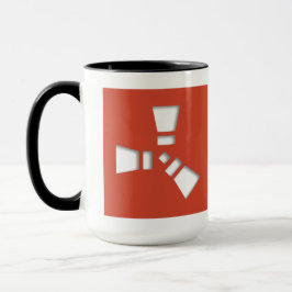Taza Símbolo RUST rojo sobre sombra clara