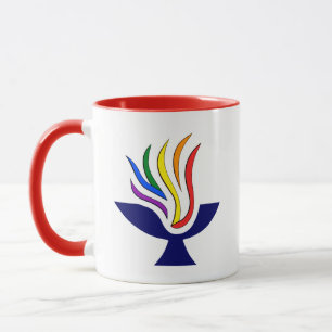 Taza Símbolo TVUUC logotipo de cáliz de floración