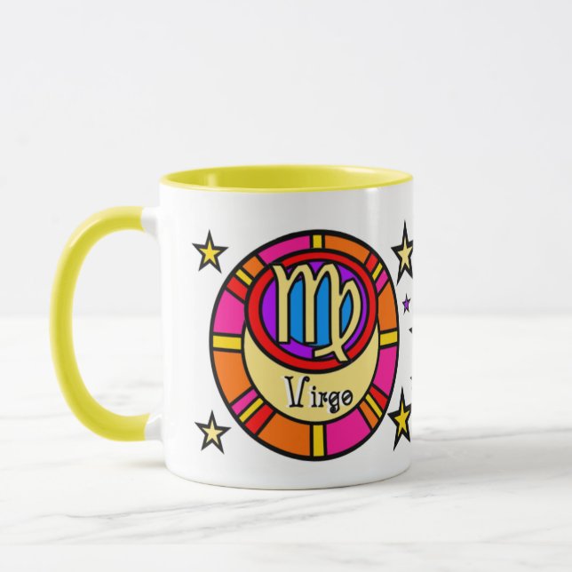 Taza Símbolo Virgo Zodiac Mug (Izquierda)