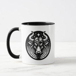 Taza Símbolo y rasgos del Rótulo del horóscopo Taurus