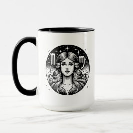 Taza Símbolo y rasgos del Rótulo del horóscopo Virgo