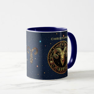 Taza Símbolo zodiacal de Aries Carnero
