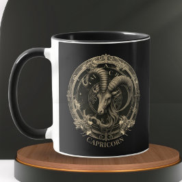 Taza Símbolo zodiaco cabra de mar Fantasía celeste Capr