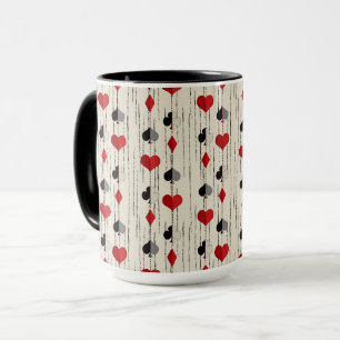 Taza Símbolos de Cartas de Póquer