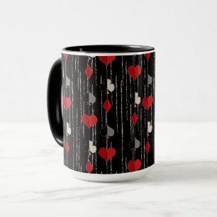 Taza Símbolos de cartas de póquer.