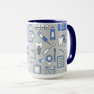 Taza Símbolos ilustrados del dentista