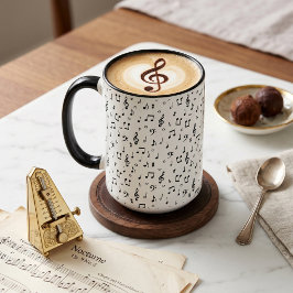 Taza Símbolos musicales