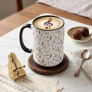 Taza Símbolos musicales