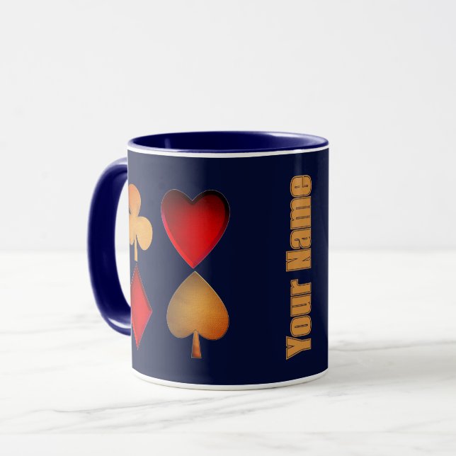 Taza símbolos para juego de cartas,bloqueo personalizad (Anverso izquierdo)