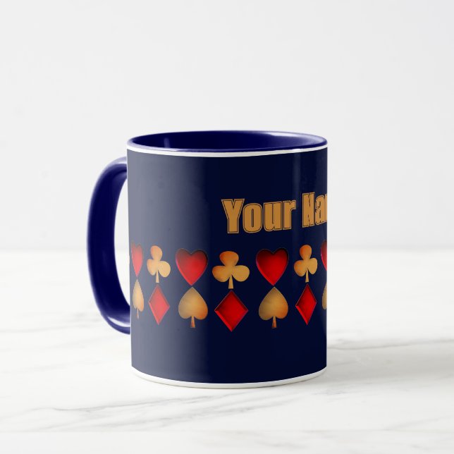 Taza símbolos para juego de cartas,bloqueo personalizad (Anverso izquierdo)
