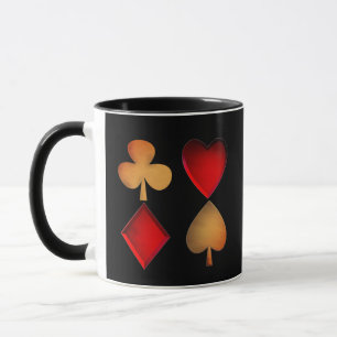 Taza símbolos para juego de cartas,personalizado