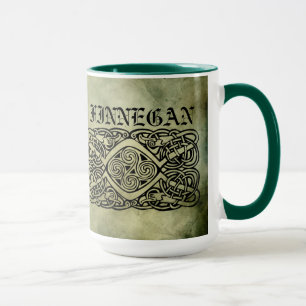 Taza símbolos sagrados del apellido irlandés céltico