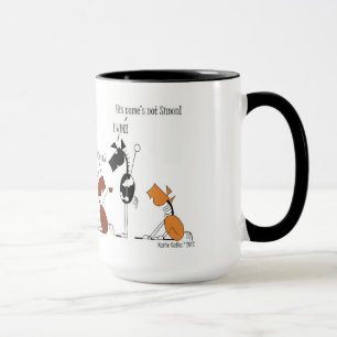 Taza Simon divertido dice el dibujo animado