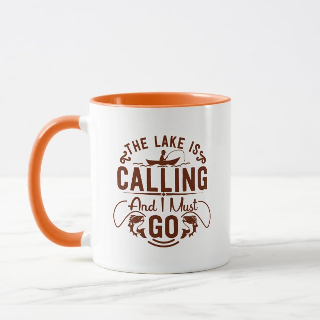 Taza Simple Adventure The Lake Is Calling And I Must Go (Izquierda)