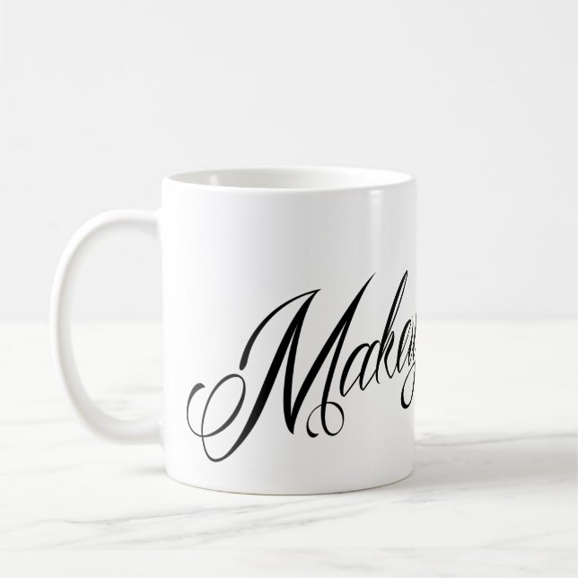 Taza simple del artista de maquillaje (Izquierda)