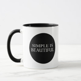 Taza simple es hermoso