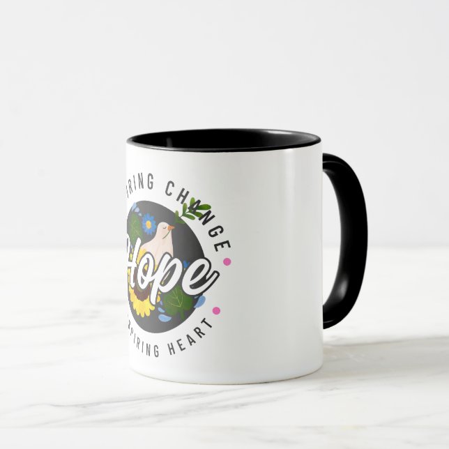Taza Simple esperanza inspirando a Mug (Anverso derecho)