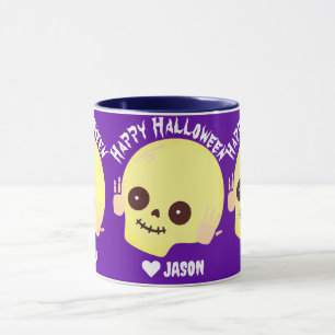 Taza Simple Happy Halloween calabaza espeluznante Sweat
