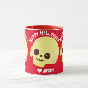 Taza Simple Happy Halloween calabaza espeluznante Sweat