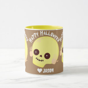 Taza Simple Happy Halloween calabaza espeluznante Sweat
