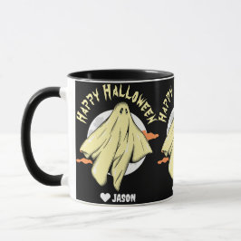 Taza Simple Happy Halloween fantasma