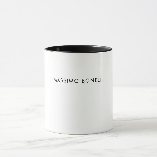 Taza Simple Llano Moderno Elegante  (Centro)