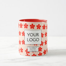 Taza simple minimal agregue su logo/diseño aquí negocio