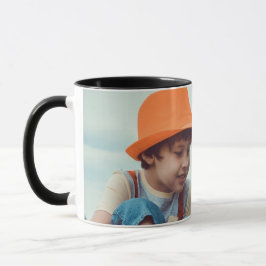 Taza SIMPLE MINIMAL añada tu nombre de foto navidades d