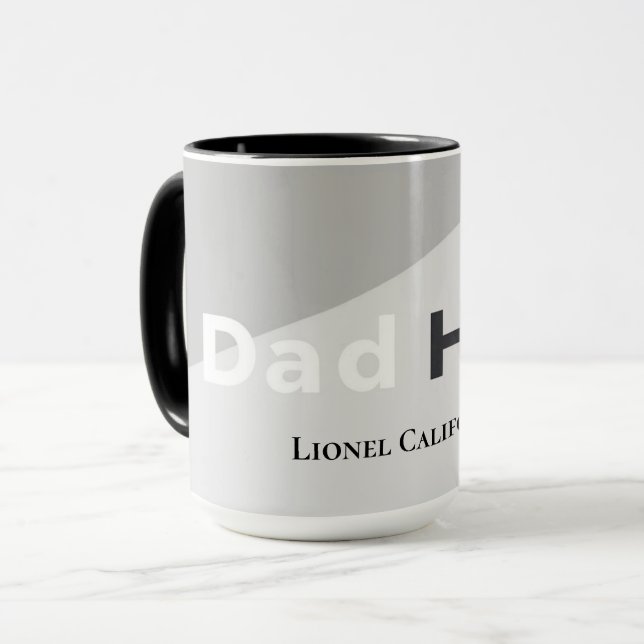 Taza Simple Modern Clean Minimalist Dad Hero Gift (Anverso izquierdo)