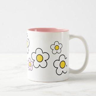 taza simple N°2 de las flores de los años 70