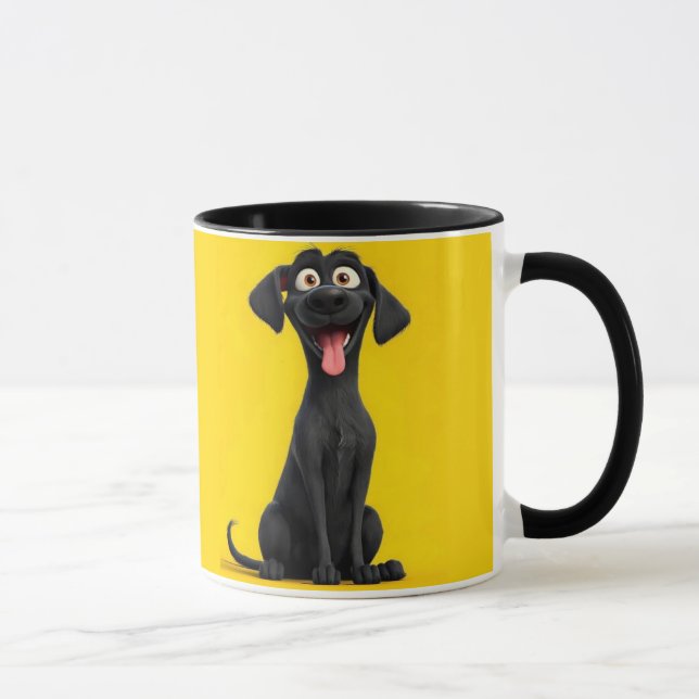 Taza Simple peluca de perro - Regalo adorable para los  (Derecha)
