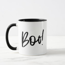 Taza Simple y elegante Boo Halloween
