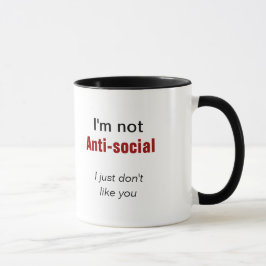 Taza Simplemente no te gusta tu lema