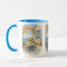 Taza ¡Sin disturbios, por favor!