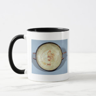 Taza sin el pie, musa derecha que toca el lyre,