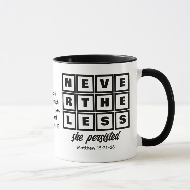 Taza SIN EMBARGO, personalizado PERSISTIÓ (Derecha)