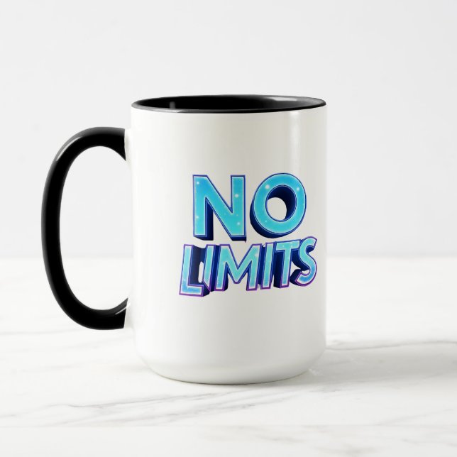 Taza Sin límites | Cyberpunk Streetwear Digital Design  (Izquierda)
