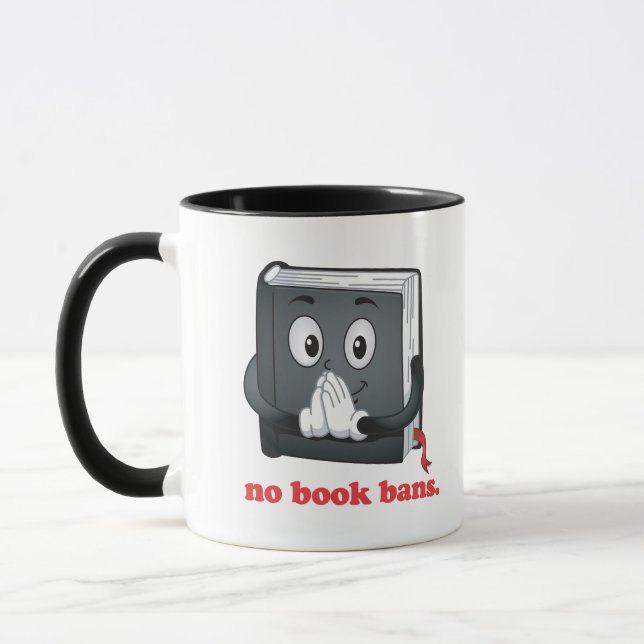 Taza Sin prohibiciones de libros, por favor (Izquierda)