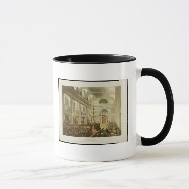Taza Sinagoga, duques Place, Houndsditch, de Ackerman (Derecha)