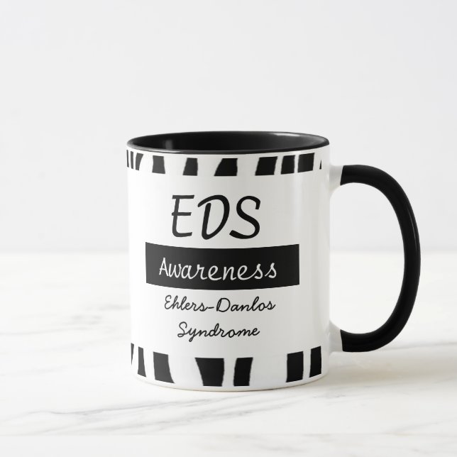 Taza Síndrome de Ehlers-Danlos Conciencia EDS Café Mug (Derecha)