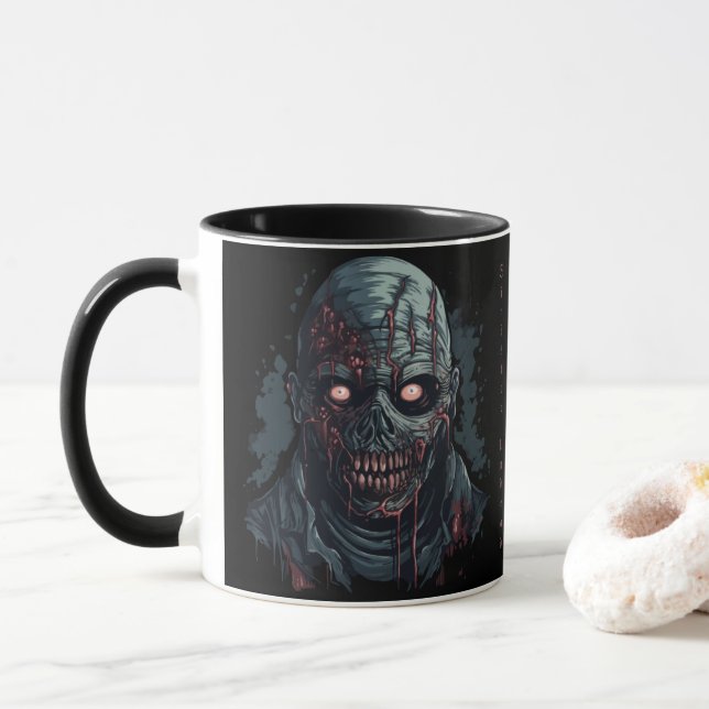 Taza Siniestro no muerto (Con donut)