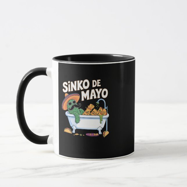 Taza Sinko de Mayo Cinco De Mayo Cactus Funny (Izquierda)